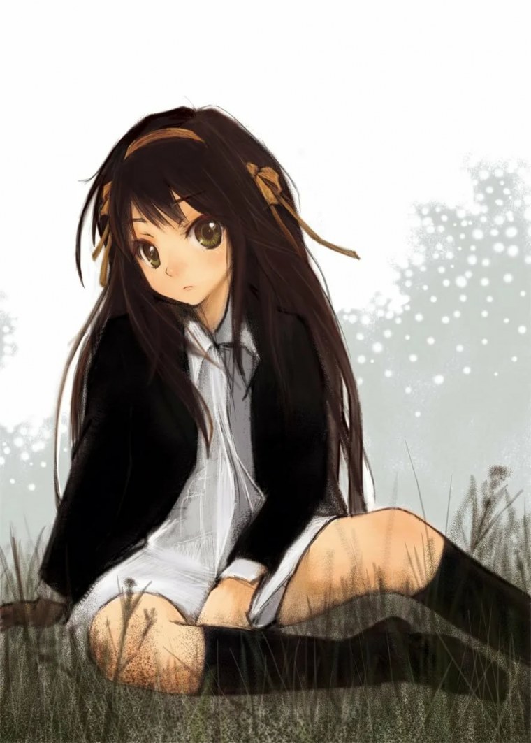 Мультяшные девочки с коричневыми волосами