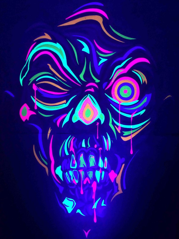 Akali k/da неон маска