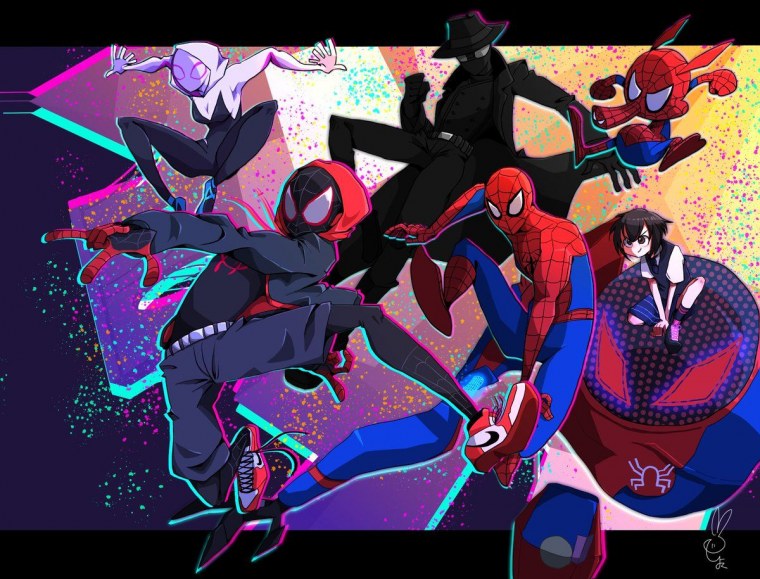 Человек паук через вселенные яой