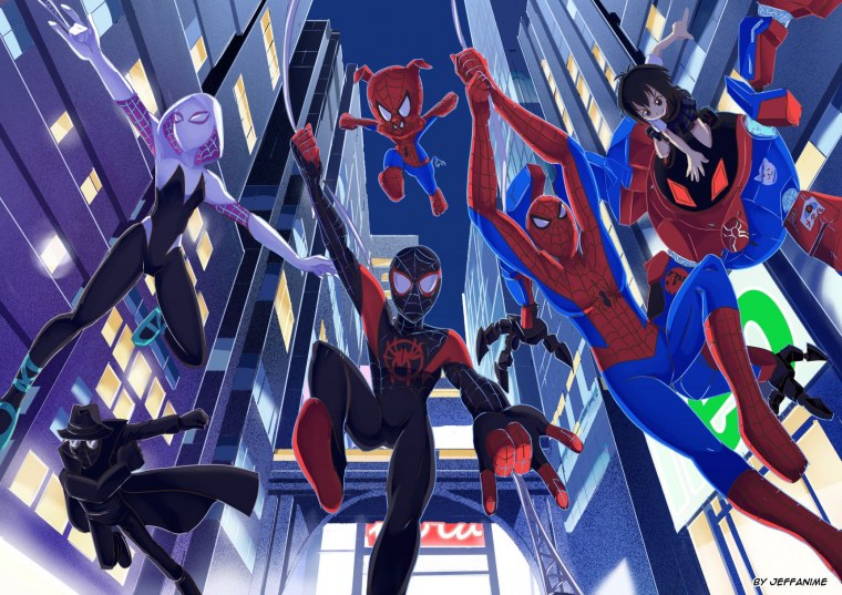 Человек-паук через вселенные Майлз Моралес