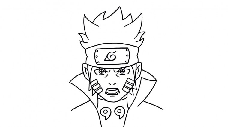 Как нарисовать Наруто 6 путей