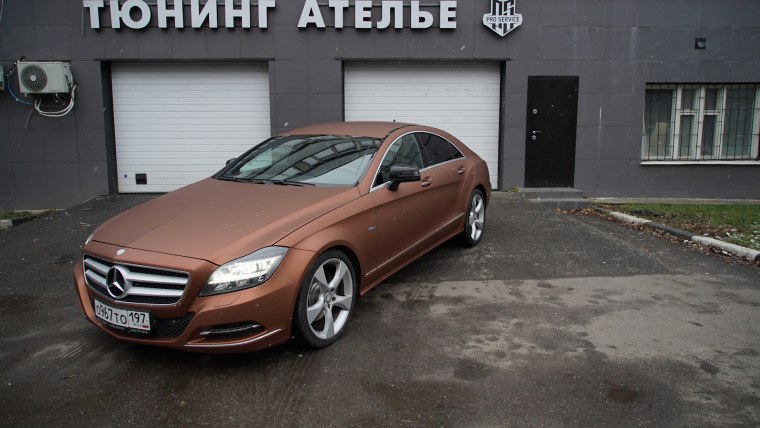 Mercedes CLS коричневый