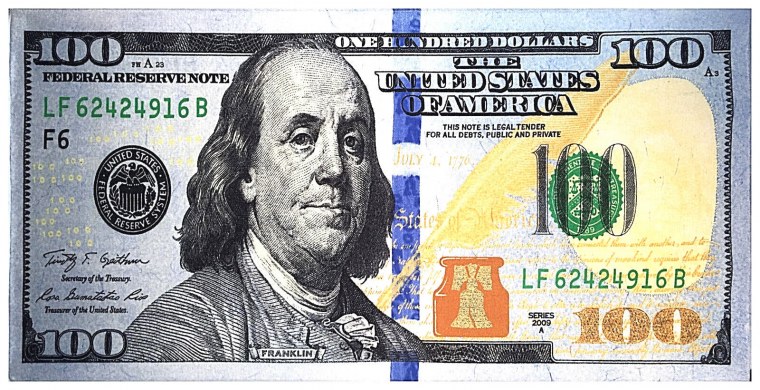 100 Долларов для печати