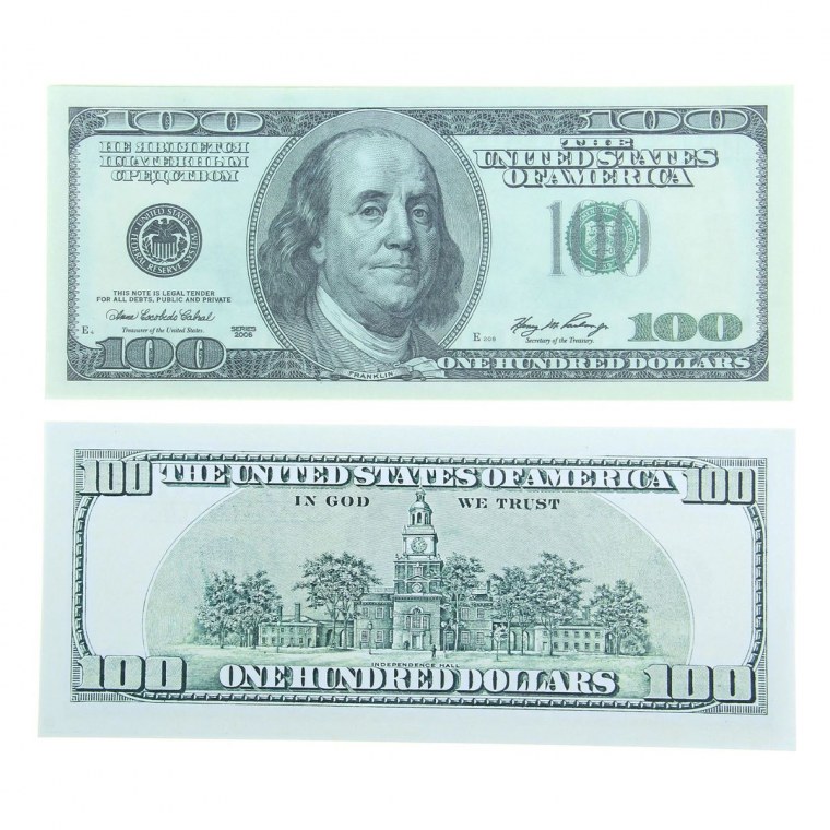 Доллары для печати для игры