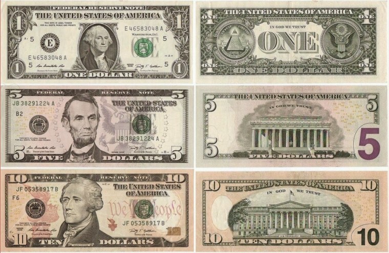 Доллары для распечатки