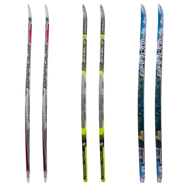 Лыжник на беговых лыжах