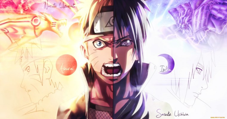 Наруто и Саске 1920 1080