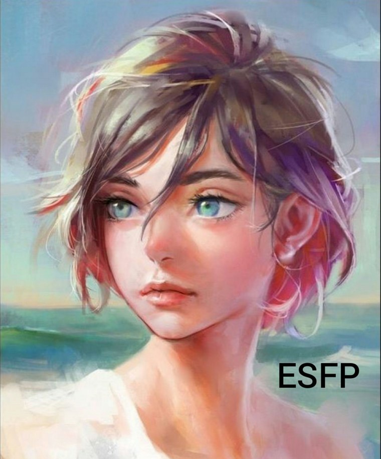 Нарисованная блондинка