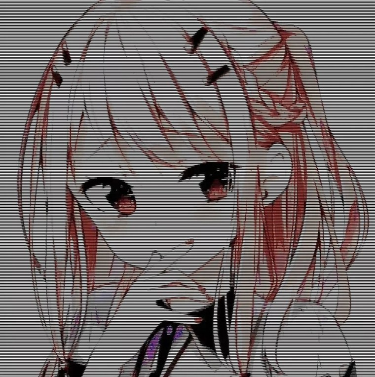 Аниме девочки в полоску