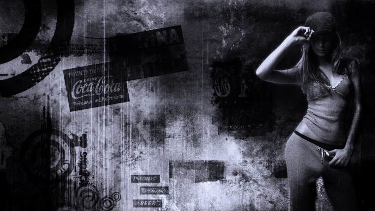 Тёмные обои девушки