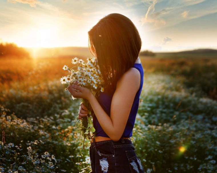 Ромашки в волосах