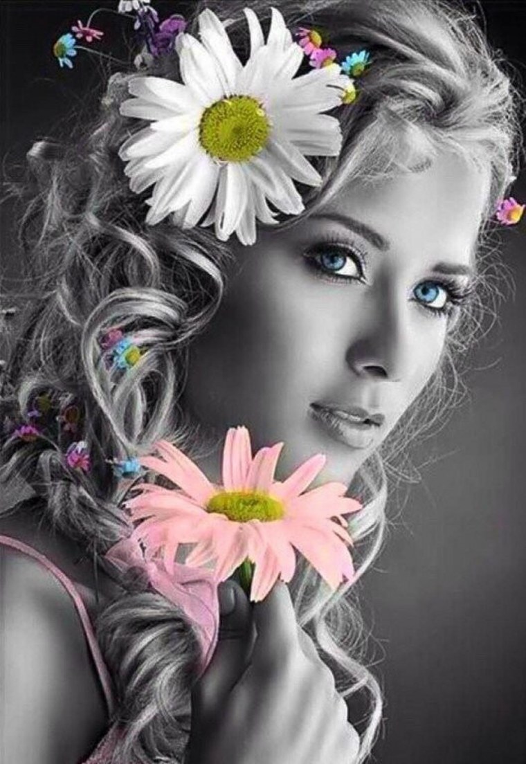 Ромашки в волосах
