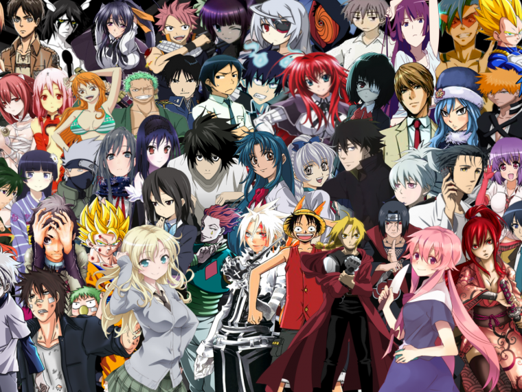 Аниме много героев