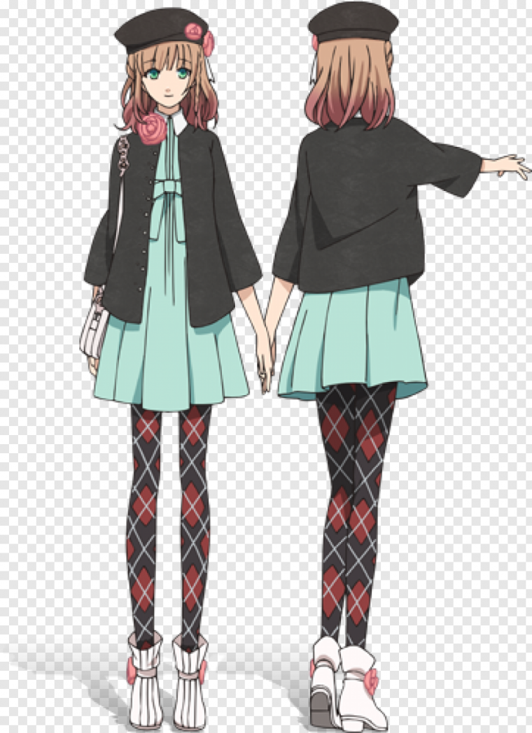 Аниме персонажи в полный рост