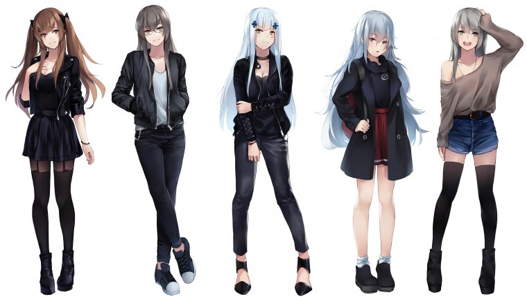 Аниме девушки в полный рост