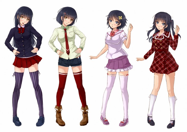 Аниме персонажи в полный рос