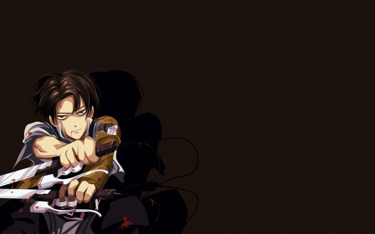 Атака титанов Эрен и Леви стекло