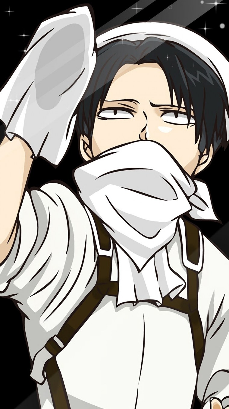 Леви Аккерман на стекле