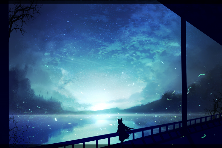 Ночная улица гача лайф