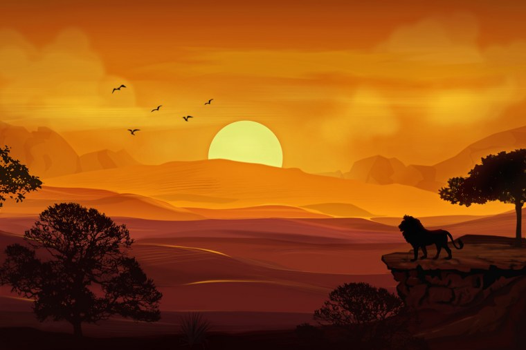 Саванна арт Король Лев