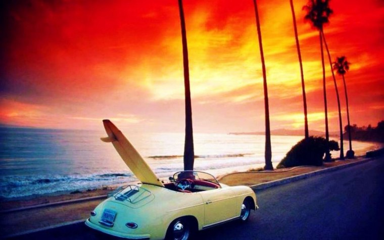 Лето море машина