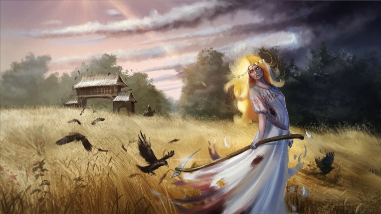 Полуденница арт Славянская мифология