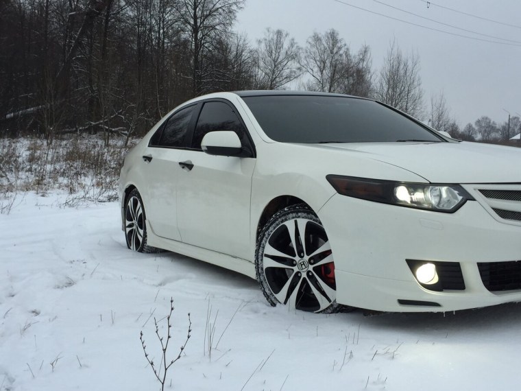 Honda Accord 8 Type s белый тонированный