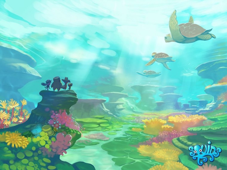 Морское дно из мультика