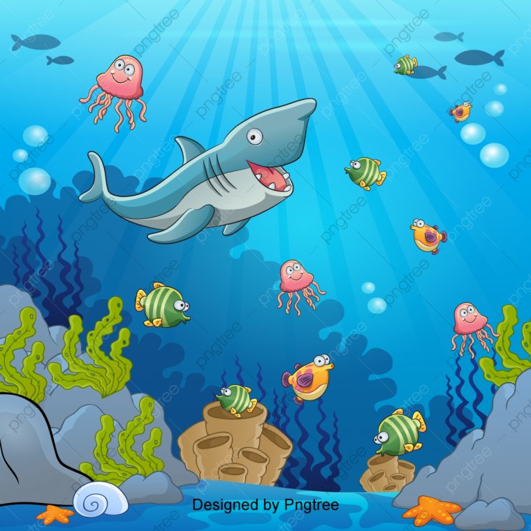 Морское дно из мультика