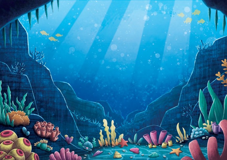 Морское дно мультяшное