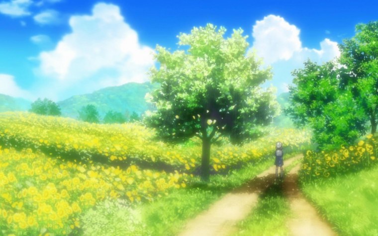 Аниме пейзажи на рабочий стол