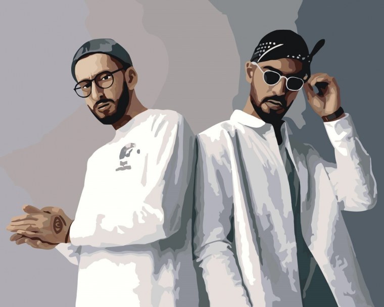 Мияги и Энди картина по номерам