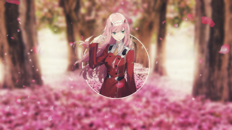 Заставка на рабочий стол Zero two