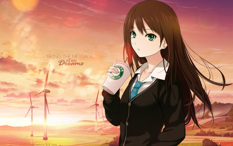 Аниме зеленые глаза