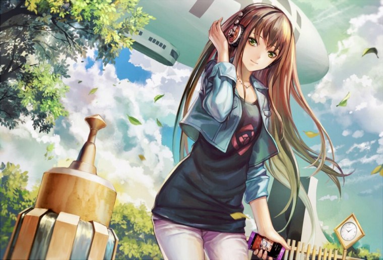 Аниме русые волосы