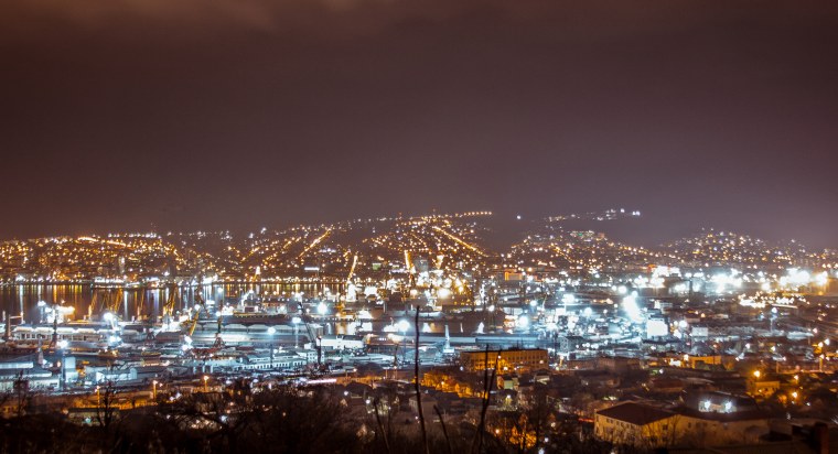 Ночной Новороссийск