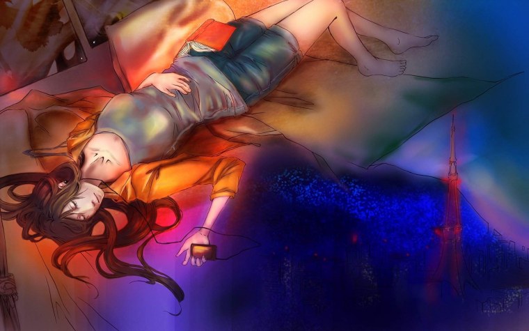 Аниме Сонная девушка