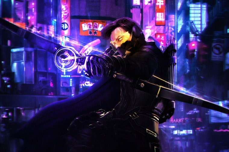 Обои на рабочий стол арт киберпанк