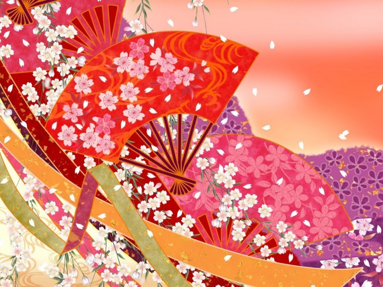 Суримоно японская открытка