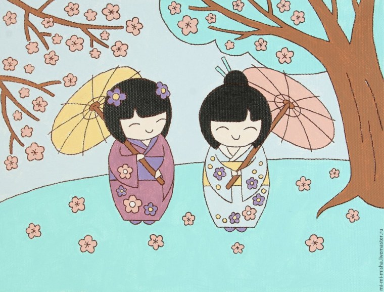 Японская печатающая кукла