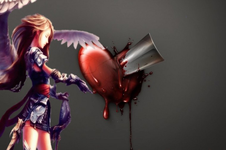 Рисунки с разбитым сердцем