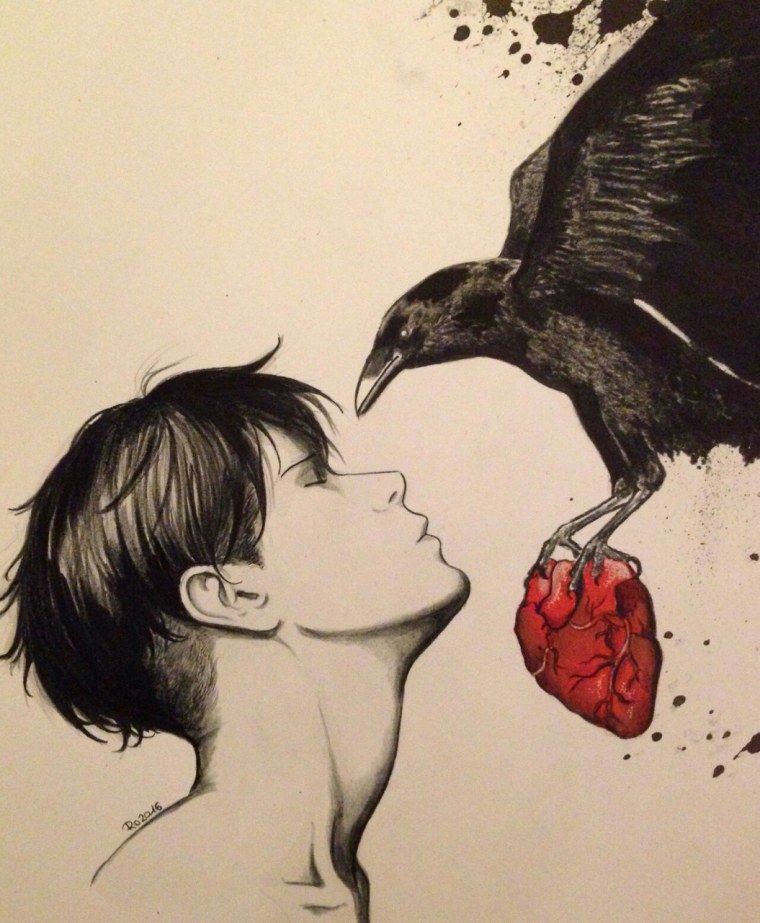 Мальчик с разбитым сердцем арт