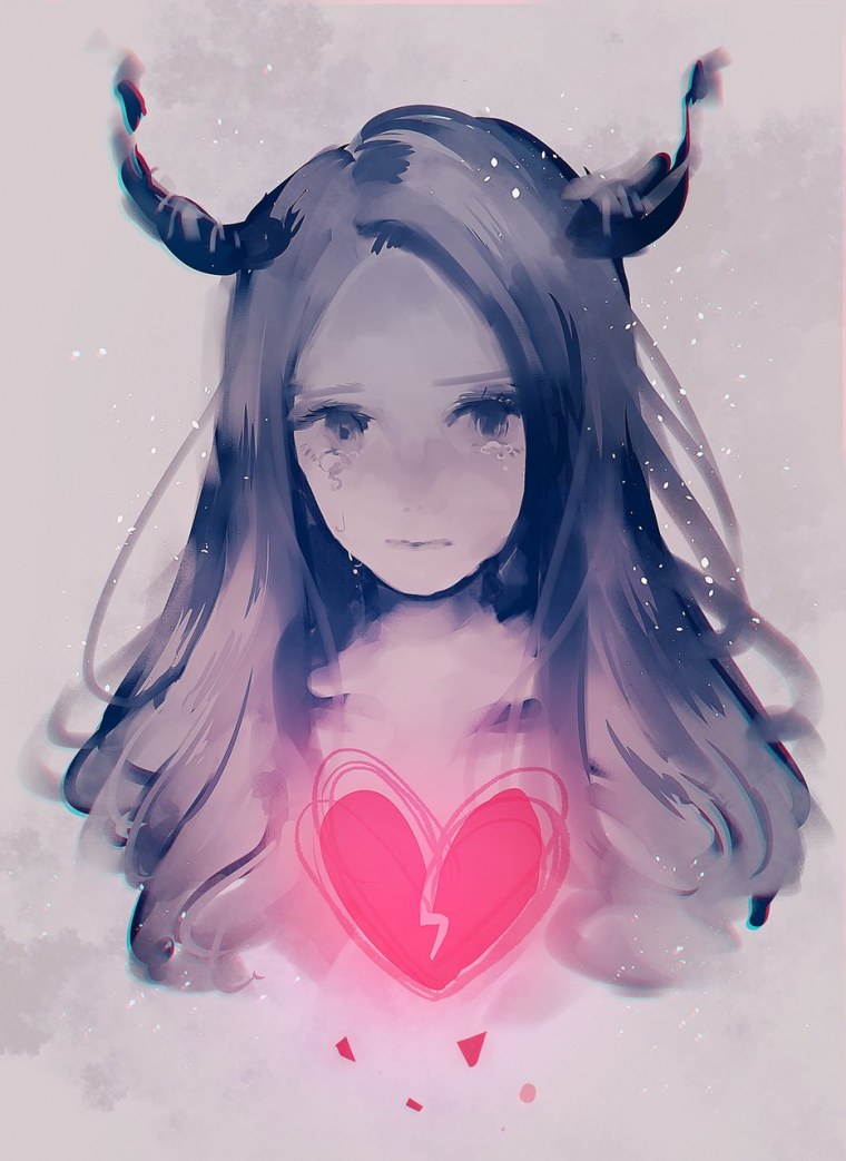 Парень с разбитым сердцем арт