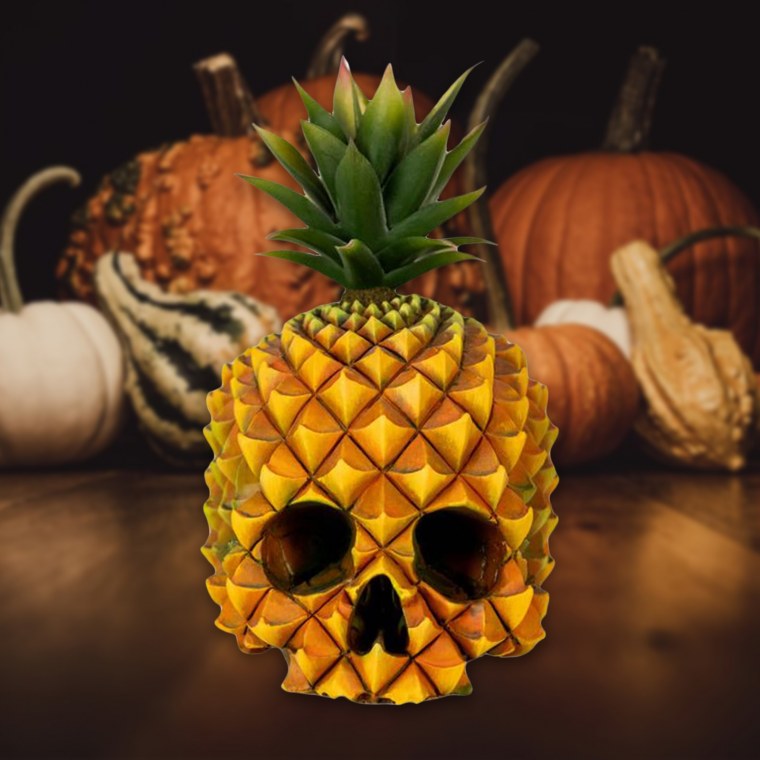 Череп в виде ананаса
