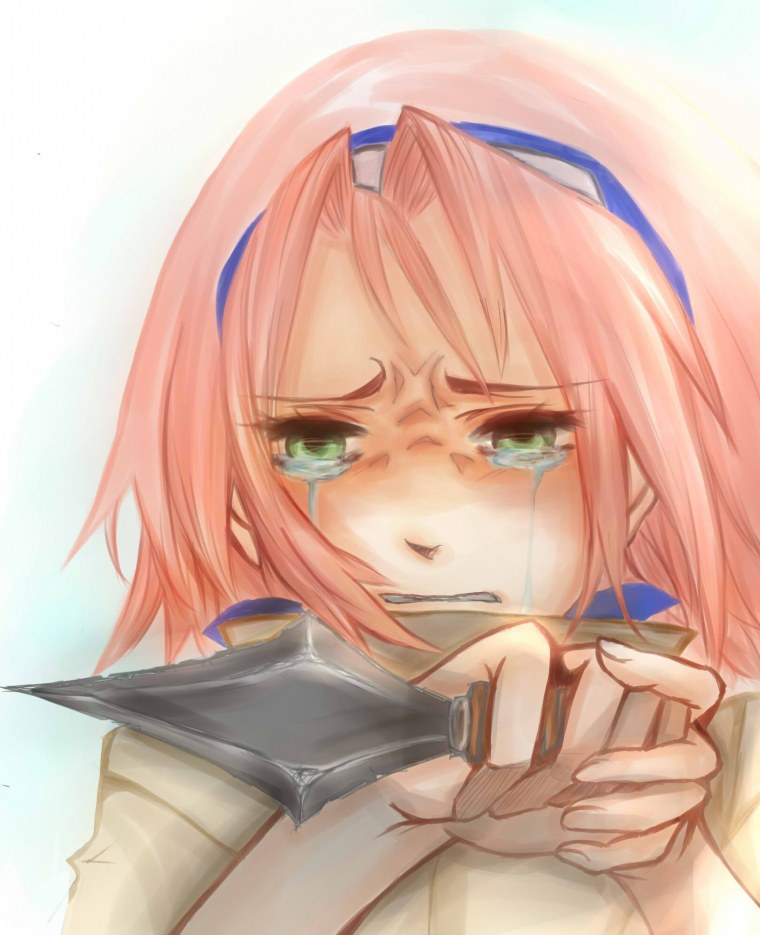 Плачущая Сакура Харунобу