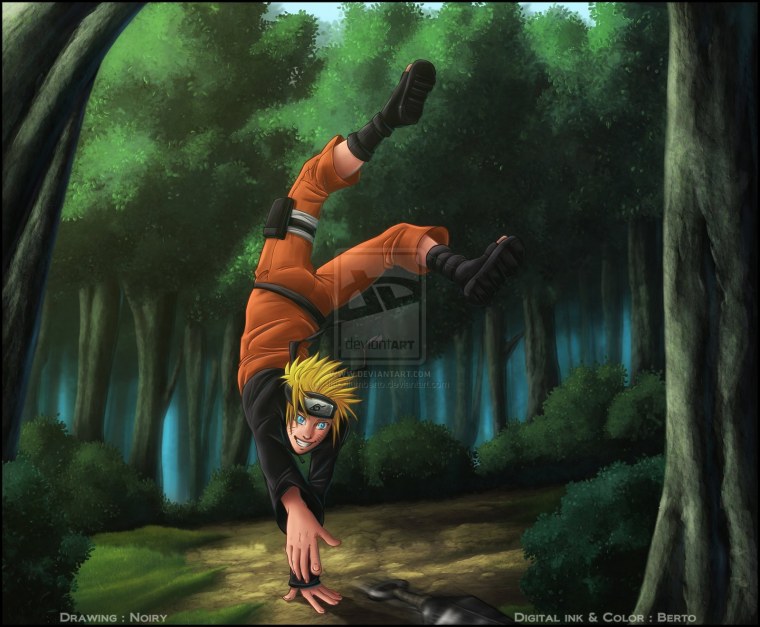 Наруто грустный арт