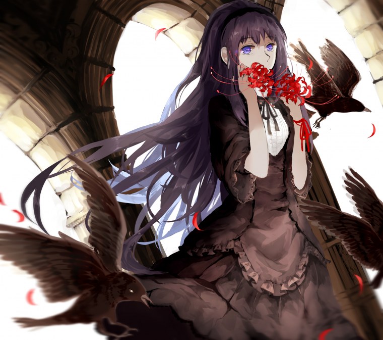 Аниме Мадока Хомура ведьма