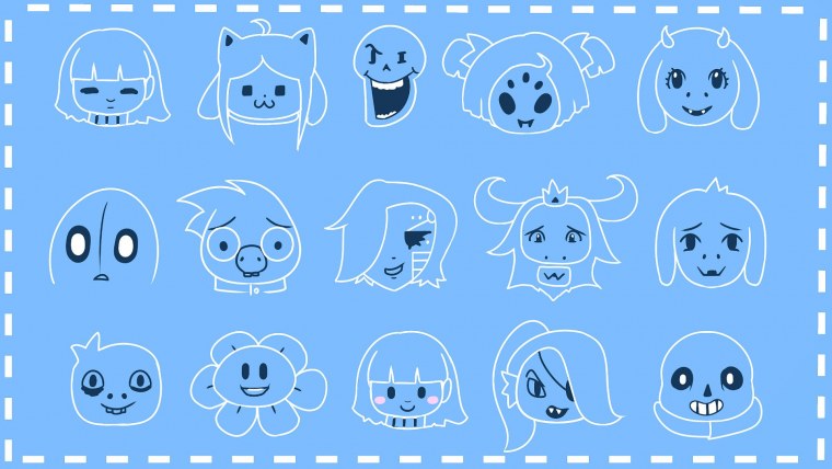 Фриск на черном фоне