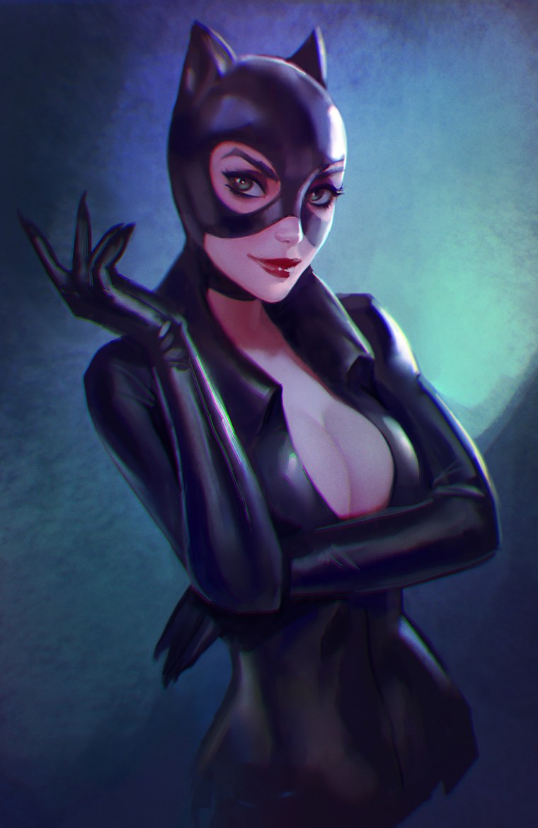 Женщина кошка Catwoman арт
