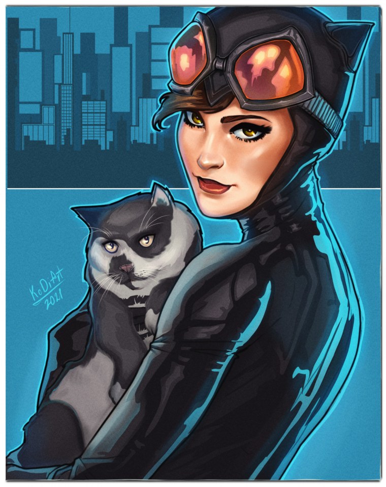 Селина Кайл женщина-кошка аниме